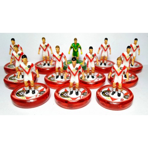 Subbuteo Andrew Table Soccer Melchester Rovers European kit 1999-2001 on WSB Professional bases